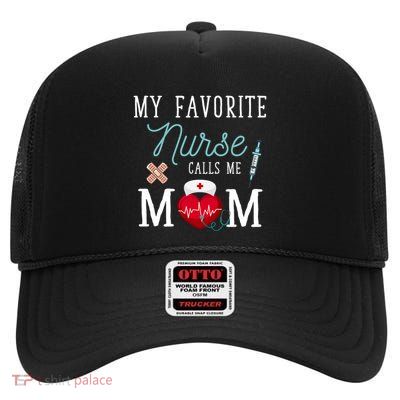 Healthcare Nursery Medical Nursing Mom Stethoscope Nurse Gift High Crown Mesh Back Trucker Hat