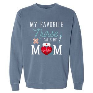 Healthcare Nursery Medical Nursing Mom Stethoscope Nurse Gift Garment-Dyed Sweatshirt