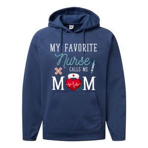 Healthcare Nursery Medical Nursing Mom Stethoscope Nurse Gift Performance Fleece Hoodie