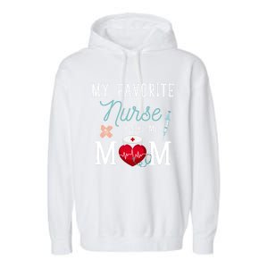 Healthcare Nursery Medical Nursing Mom Stethoscope Nurse Gift Garment-Dyed Fleece Hoodie