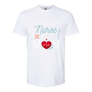 Healthcare Nursery Medical Nursing Mom Stethoscope Nurse Gift Softstyle CVC T-Shirt