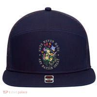 Hate Never Made Any Nation Great Anti Trump Vintage Flowers 7 Panel Mesh Trucker Snapback Hat
