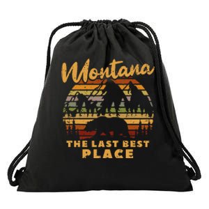 Hihing Nature Montana The Last Best Place Drawstring Bag