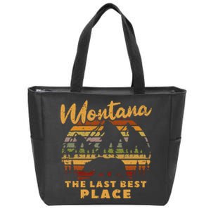 Hihing Nature Montana The Last Best Place Zip Tote Bag