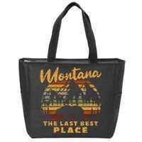 Hihing Nature Montana The Last Best Place Zip Tote Bag