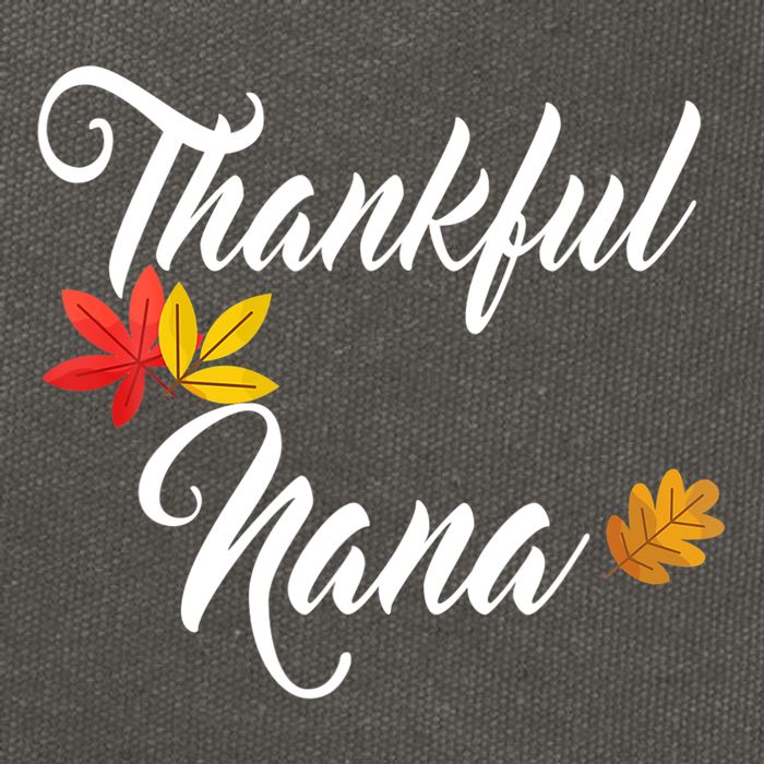 Hankful Nana Mom Hanksgiving Cotton Canvas Backpack