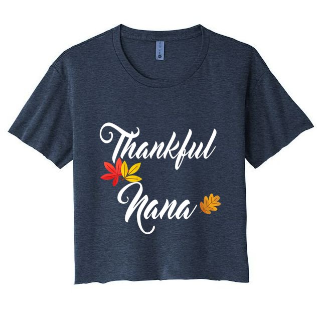 Hankful Nana Mom Hanksgiving Crop Top