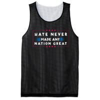 Hate Never Made Any Nation Great Mesh Reversible Basketball Jersey Tank