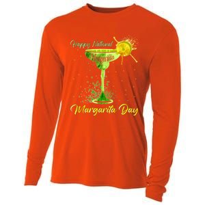 Happy National Margarita Day Great Gift Cooling Performance Long Sleeve Crew