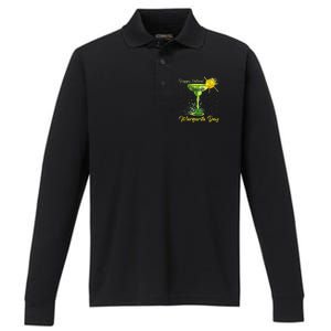 Happy National Margarita Day Great Gift Performance Long Sleeve Polo