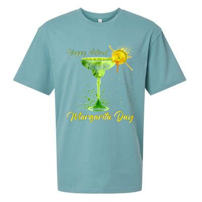 Happy National Margarita Day Great Gift Sueded Cloud Jersey T-Shirt