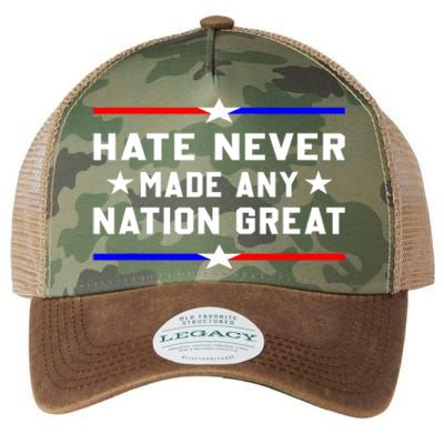 Hate Never Made Any Nation Great Legacy Tie Dye Trucker Hat