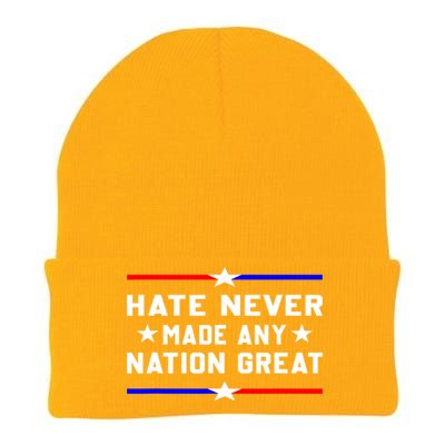 Hate Never Made Any Nation Great Knit Cap Winter Beanie