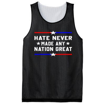 Hate Never Made Any Nation Great Mesh Reversible Basketball Jersey Tank