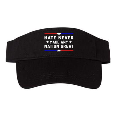 Hate Never Made Any Nation Great Valucap Bio-Washed Visor