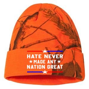 Hate Never Made Any Nation Great Kati Licensed 12" Camo Beanie