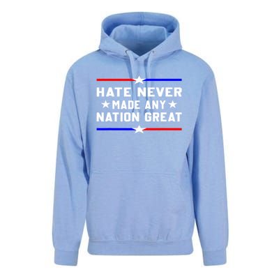 Hate Never Made Any Nation Great Unisex Surf Hoodie