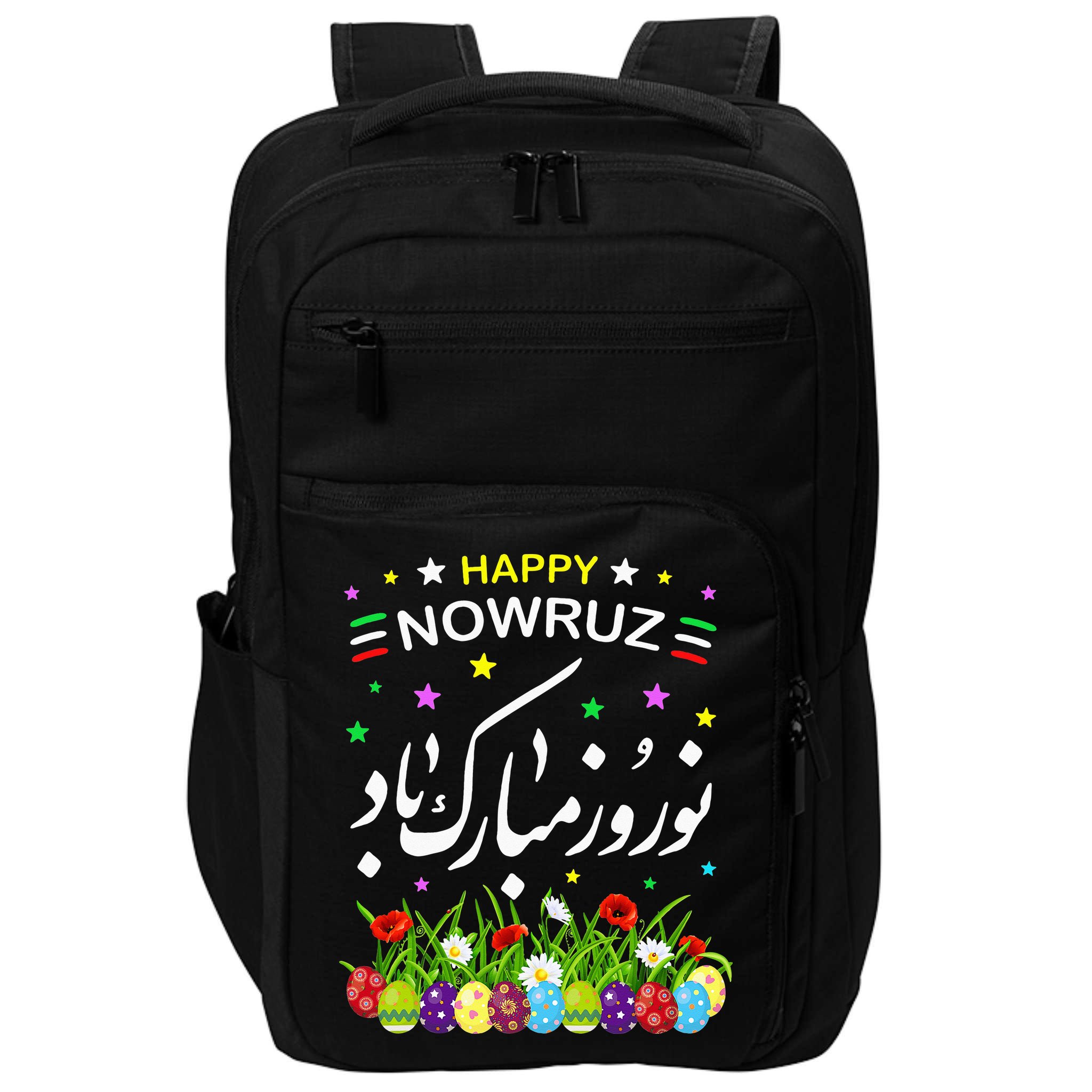 Happy Nowruz Mubarak Kurdistan & Iran & Pakistan New Year Impact Tech Backpack
