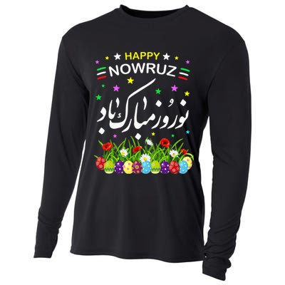 Happy Nowruz Mubarak Kurdistan & Iran & Pakistan New Year Cooling Performance Long Sleeve Crew