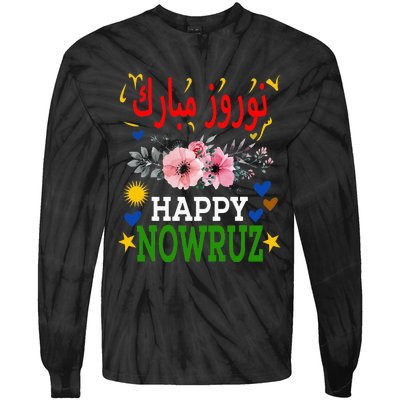 Happy Nowruz Mubarak Norouz Kurdistan Persian New Year Tie-Dye Long Sleeve Shirt