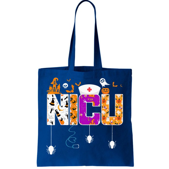 Halloween NICU Nurse Hospital Party Retro Nursing Students Tote Bag