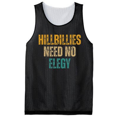 Hillbillies Need No Elegy Family And Culture Crisis Mesh Reversible Basketball Jersey Tank