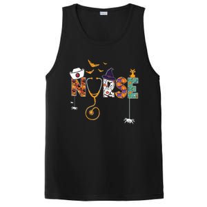 Halloween Nurse Nursing Cute Health Worker Halloween Pattern PosiCharge Competitor Tank