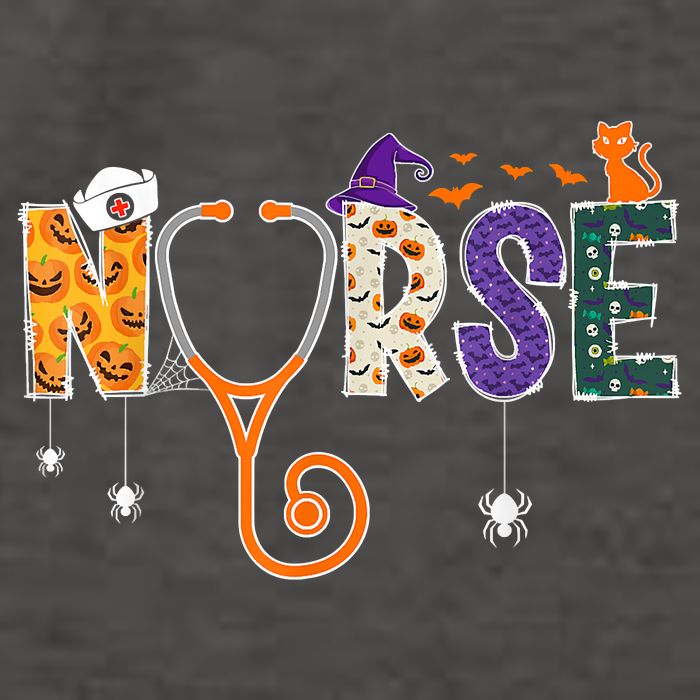 Halloween Nurse Nursing CNA RN LPN Halloween Cat Vector Backpack