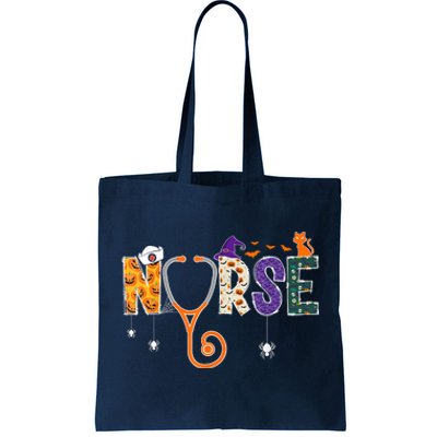 Halloween Nurse Nursing CNA RN LPN Halloween Cat Tote Bag