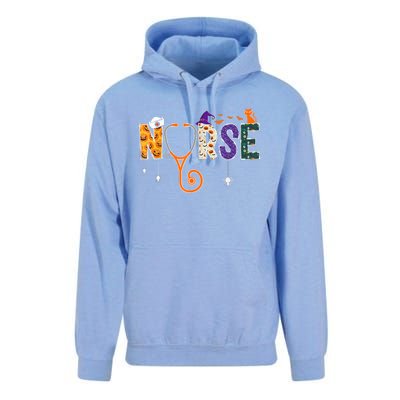 Halloween Nurse Nursing CNA RN LPN Halloween Cat Unisex Surf Hoodie