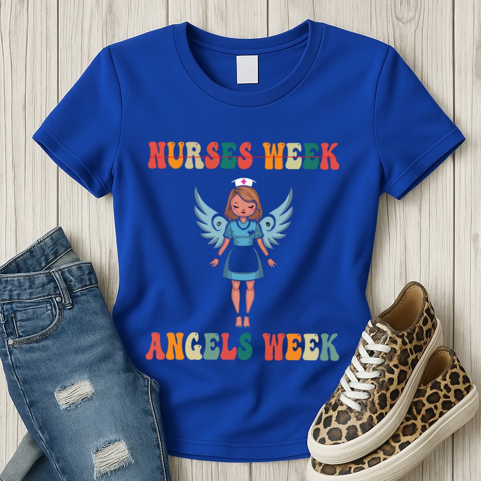 Happy National Nurses Week Funny NurseS Day Cute Cna Nurse Gift Womens T-Shirt