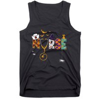 Halloween Nurse Nursing Cute Health Worker Halloween Pattern Tank Top