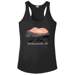 Hendersonville Nc North Carolina Wildlife Bear Blue Ridge Mt Ladies PosiCharge Competitor Racerback Tank