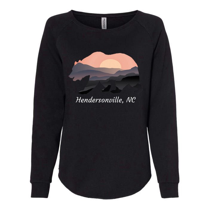 Hendersonville Nc North Carolina Wildlife Bear Blue Ridge Mt Womens California Wash Sweatshirt