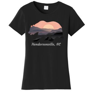 Hendersonville Nc North Carolina Wildlife Bear Blue Ridge Mt Women's T-Shirt