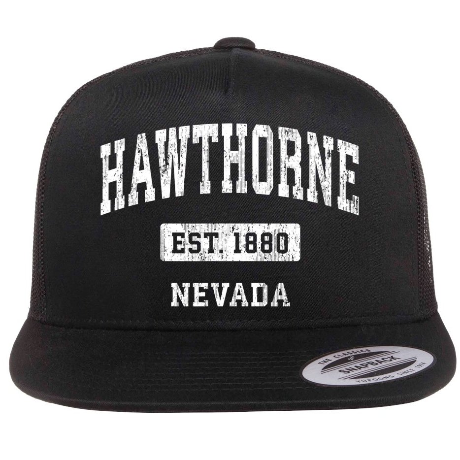 Hawthorne Nevada Nv Vintage Sports Established Flat Bill Trucker Hat