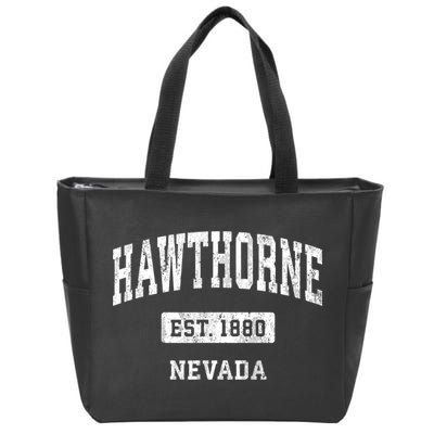 Hawthorne Nevada Nv Vintage Sports Established Zip Tote Bag