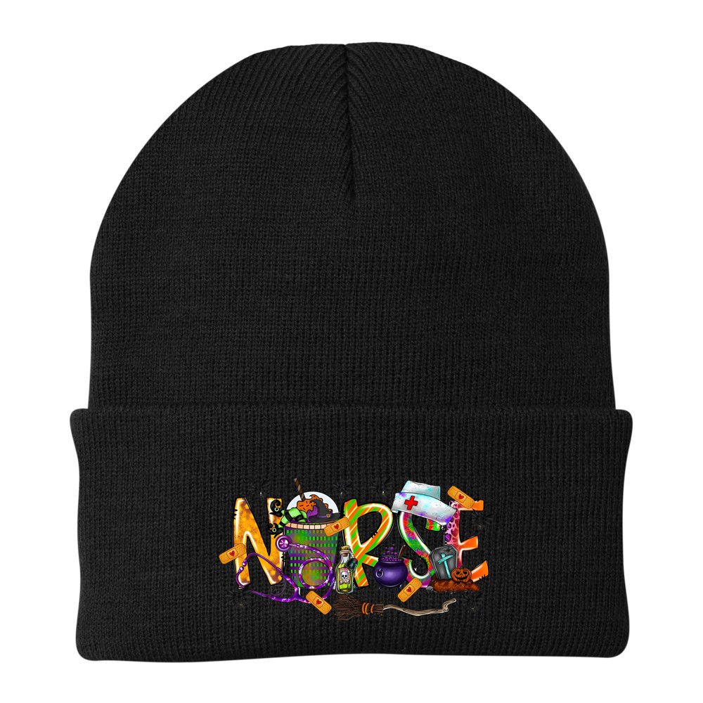 Halloween Nurse Nursing Health Care Beanie