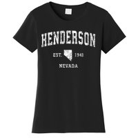 Henderson Nevada Nv Vintage Athletic Sports Women's T-Shirt