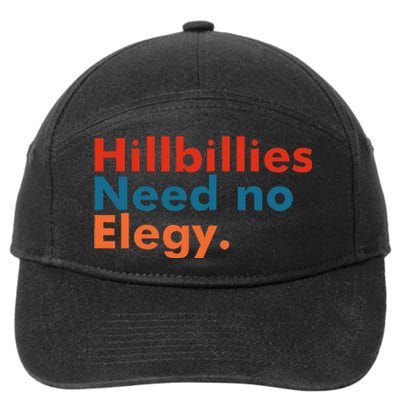 Hillbillies Need No Elegy Vintage 7-Panel Snapback Hat