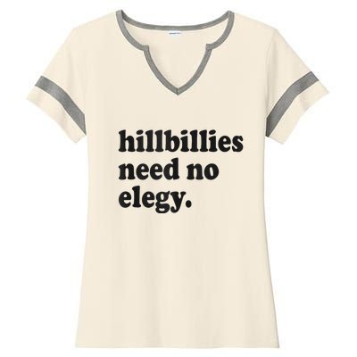 Hillbillies Need No Elegy Groovy Ladies Halftime Notch Neck Tee