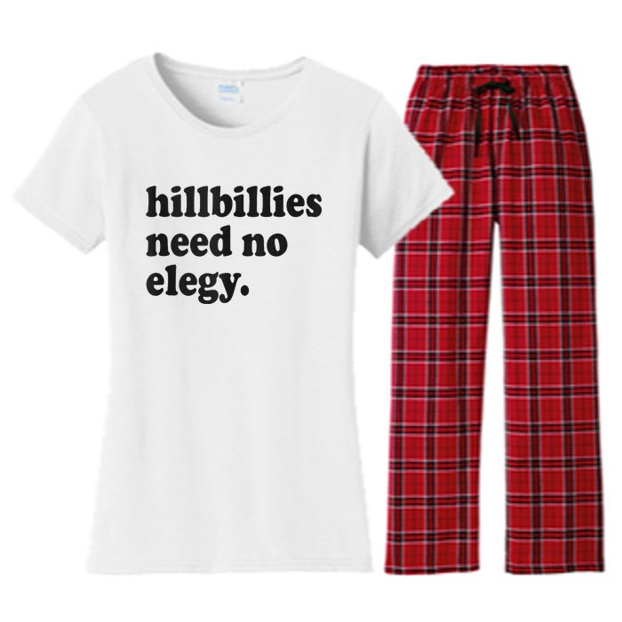 Hillbillies Need No Elegy Groovy Women's Flannel Pajama Set