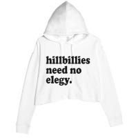 Hillbillies Need No Elegy Groovy Crop Fleece Hoodie