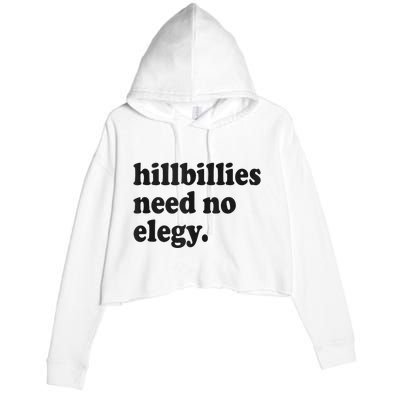 Hillbillies Need No Elegy Groovy Crop Fleece Hoodie