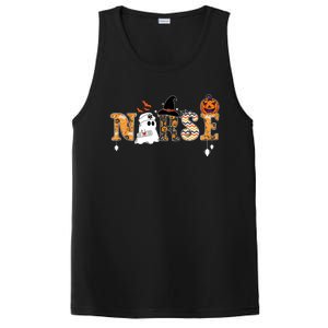 Halloween Nurse Nursing Cute Health Worker Halloween Pattern Gift PosiCharge Competitor Tank