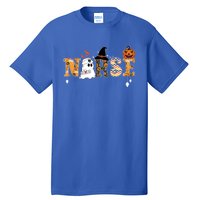 Halloween Nurse Nursing Cute Health Worker Halloween Pattern Gift Tall T-Shirt