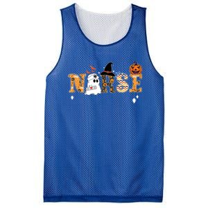 Halloween Nurse Nursing Cute Health Worker Halloween Pattern Gift Mesh Reversible Basketball Jersey Tank