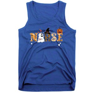 Halloween Nurse Nursing Cute Health Worker Halloween Pattern Gift Tank Top