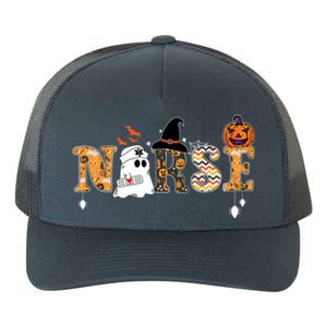 Halloween Nurse Nursing Cute Health Worker Halloween Pattern Gift Yupoong Adult 5-Panel Trucker Hat