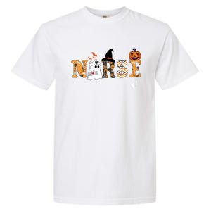 Halloween Nurse Nursing Cute Health Worker Halloween Pattern Gift Garment-Dyed Heavyweight T-Shirt